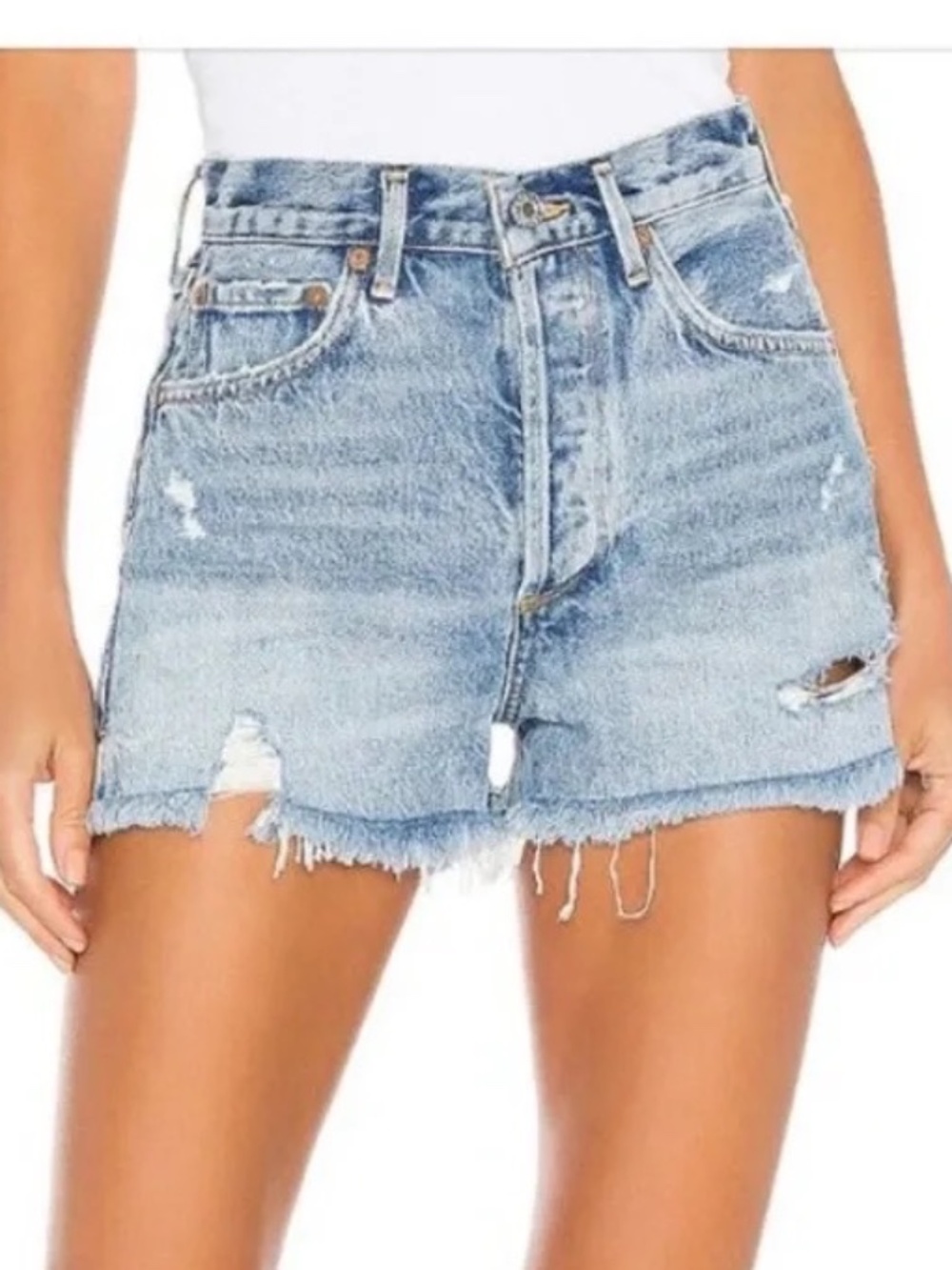 AGOLDE Jaden High-Rise Jean Shorts